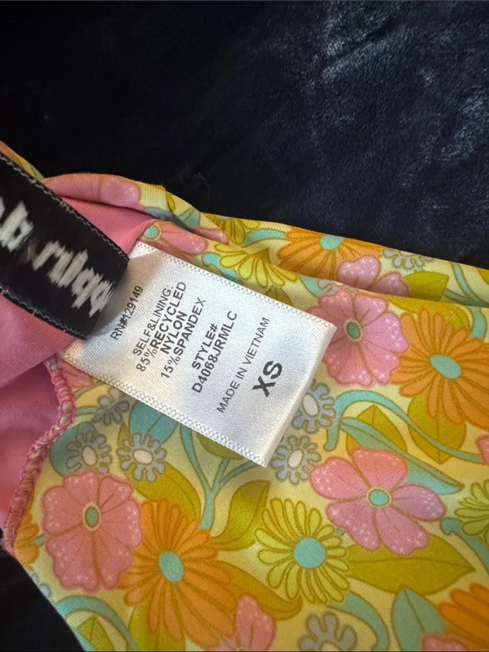 Dippin Daisys XS Floral Pink & Yellow Two-Piece Bikini